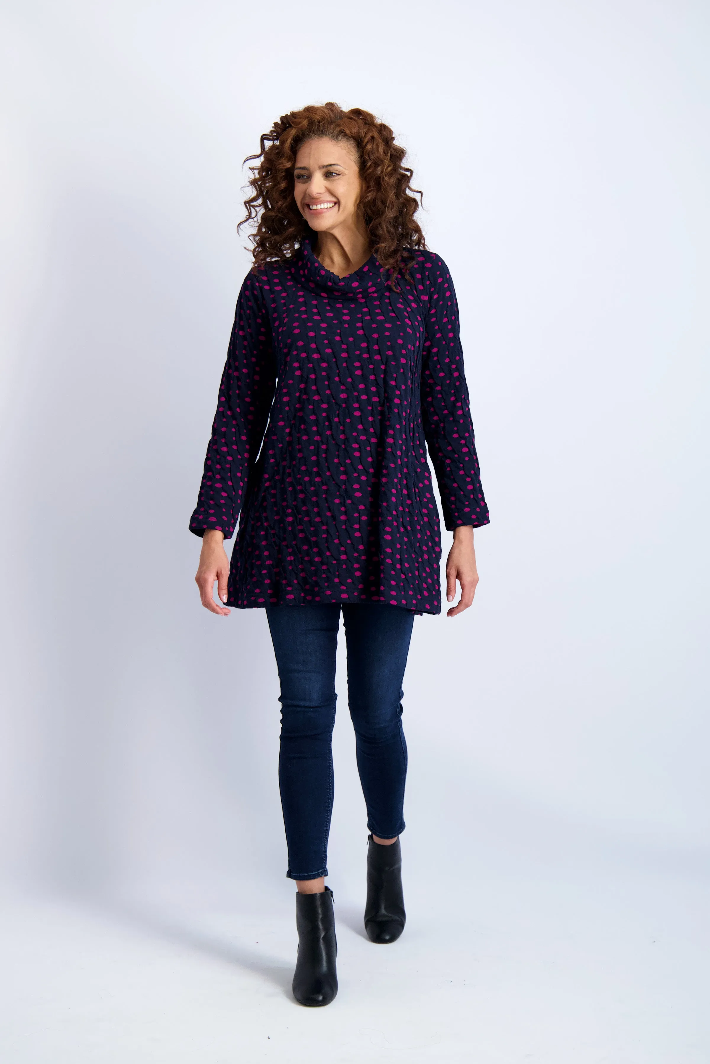 Thira Spot Cowl Tunic