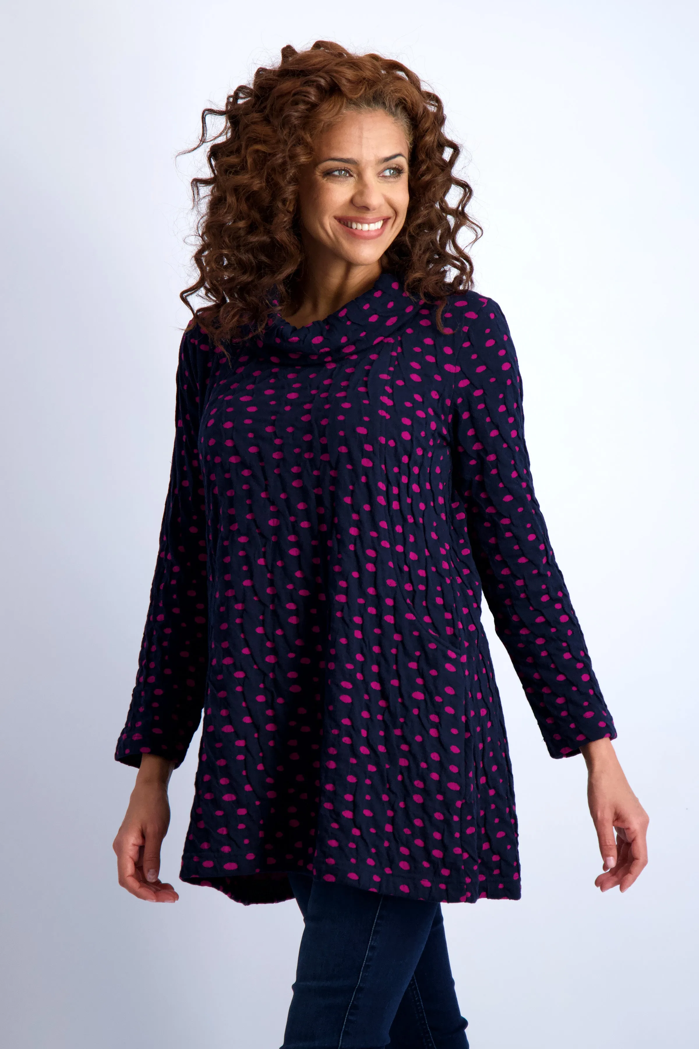 Thira Spot Cowl Tunic