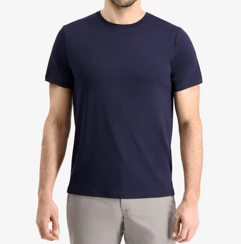 Threshold Crew Neck T-Shirt Slim Fit - Maritime Blue