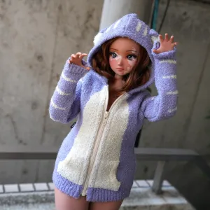 Tora Knit Cardigan (Lavender) [Pear Body]