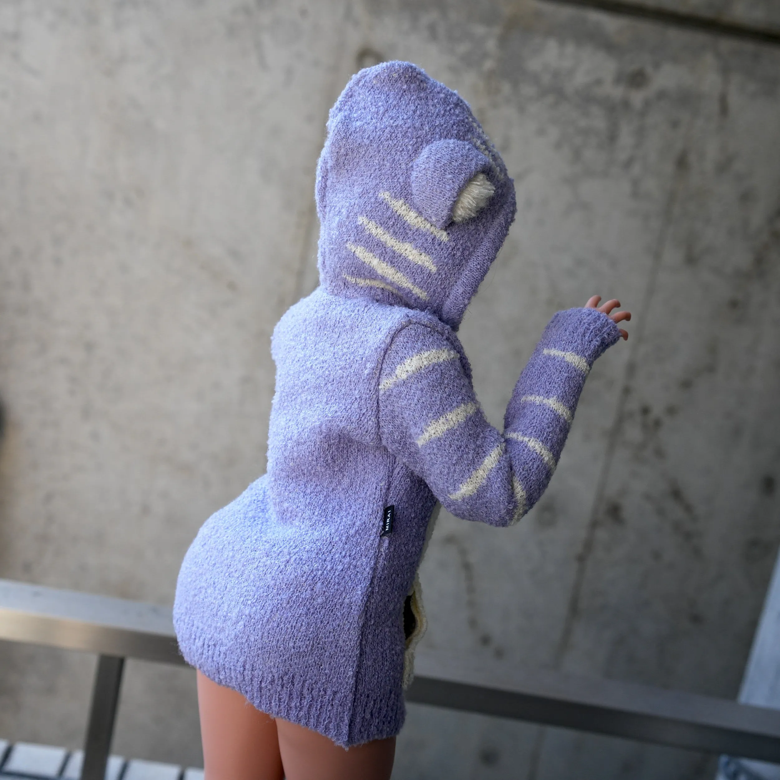 Tora Knit Cardigan (Lavender) [Pear Body]