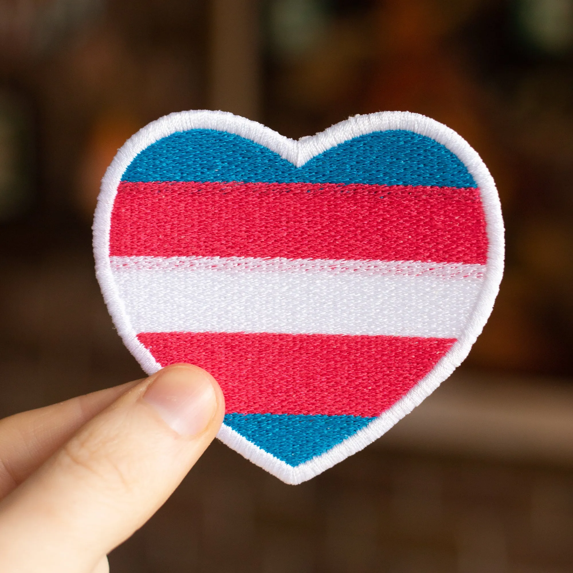 Trans Pride Embroidered Patch