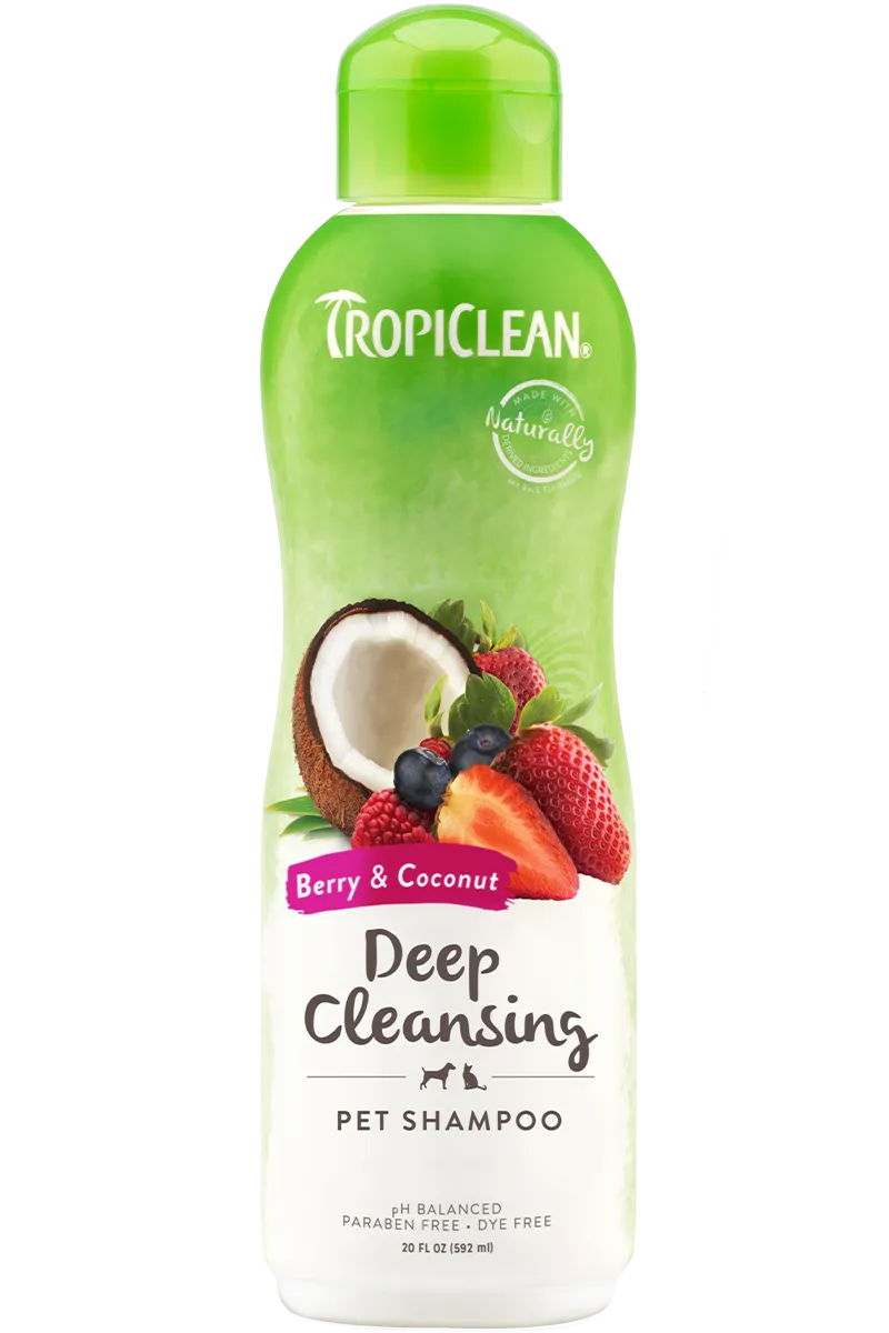 Tropiclean Deep Cleansing Berry & Coconut Shampoo 20 oz.