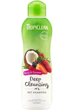 Tropiclean Deep Cleansing Berry & Coconut Shampoo 20 oz.