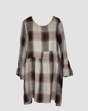 Tunic Top in Plum Check