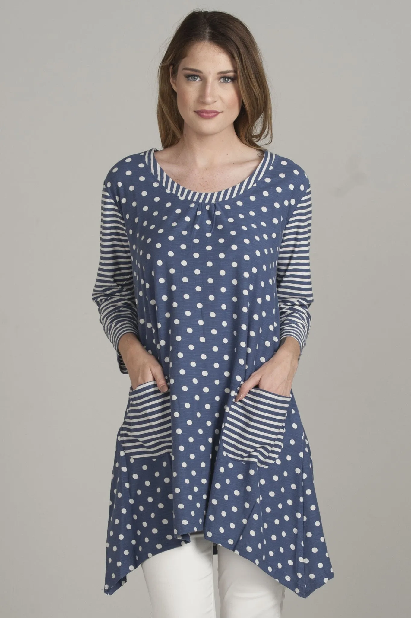 Two-Tone Blue Tunic