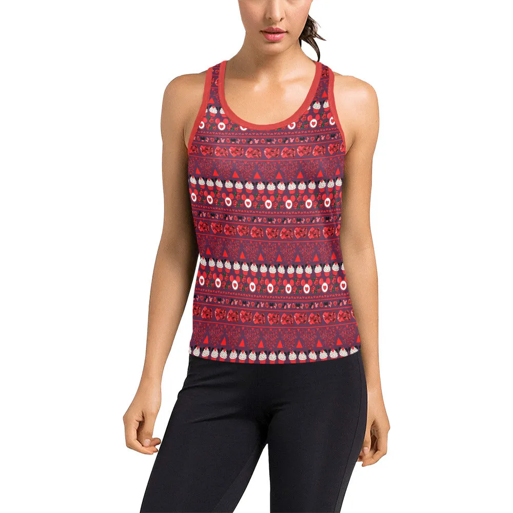 Valentines Day Line Women's Racerback Tank Top