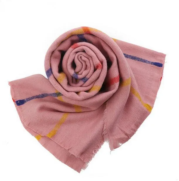 VIGROCK W03 Knit Wool Long Scarf for Women