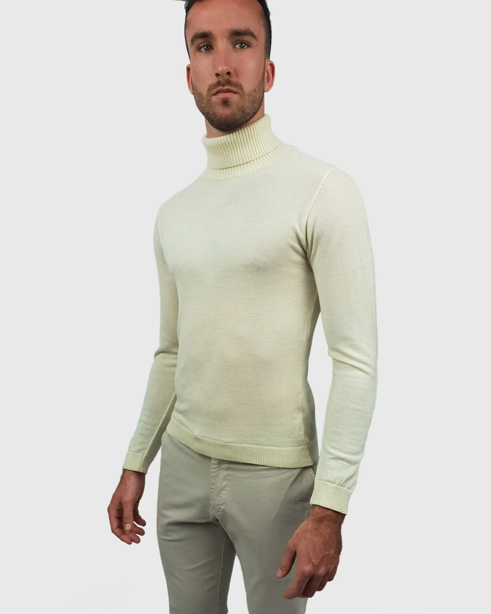 VINCENT & FRANKS W20193 CREAM ROLL NECK / POLO NECK