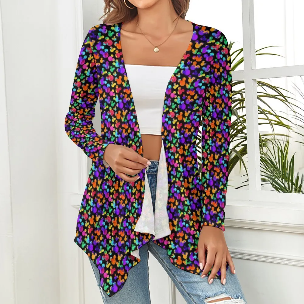 Watercolor Women's Short Cardigan