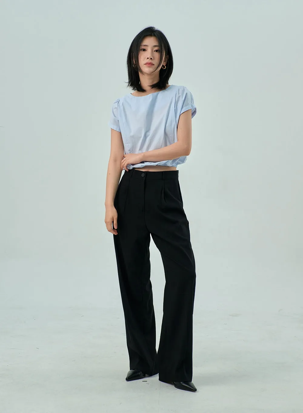 Wide Basic Tailored Pants OY310