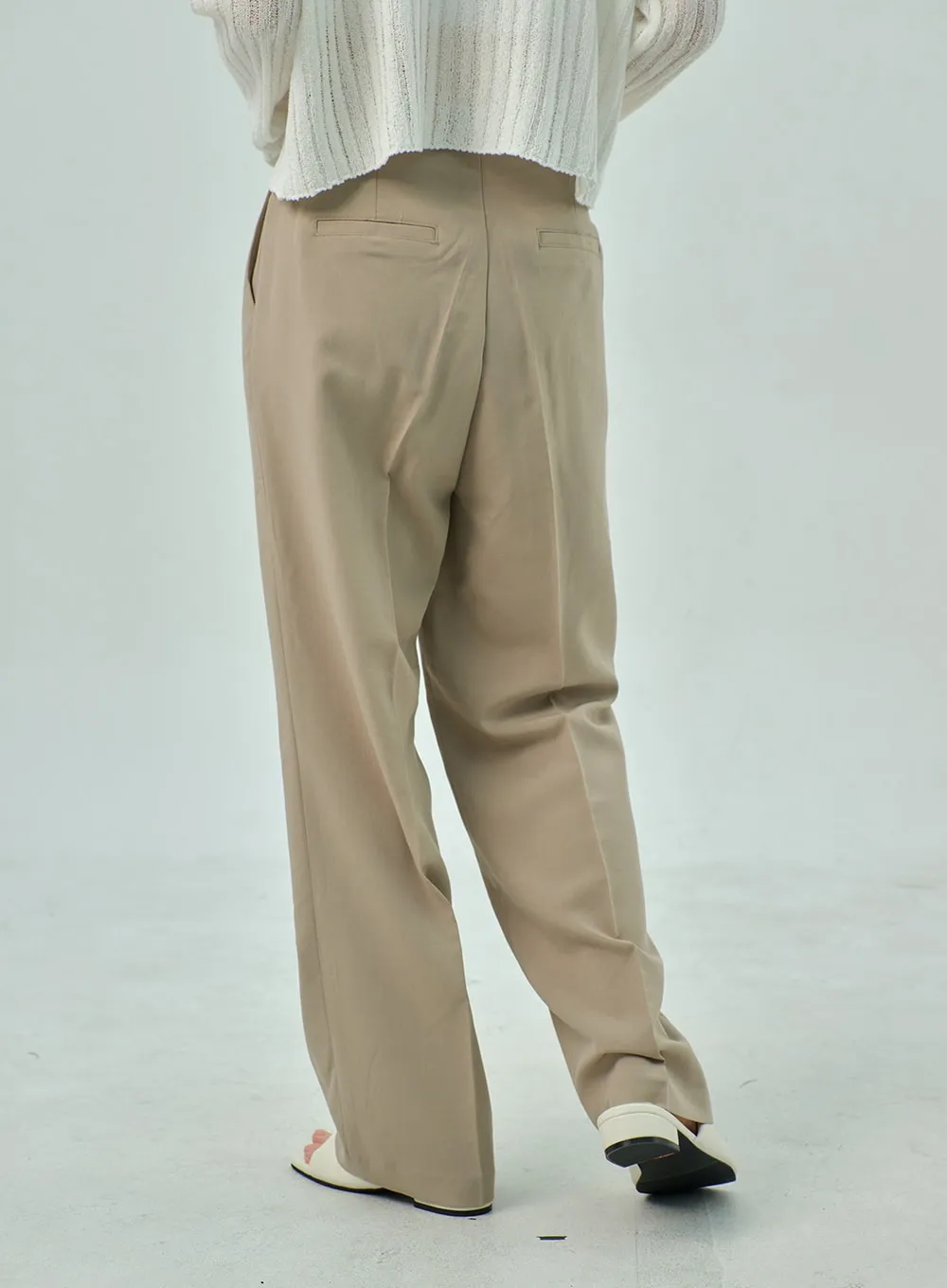 Wide Basic Tailored Pants OY310