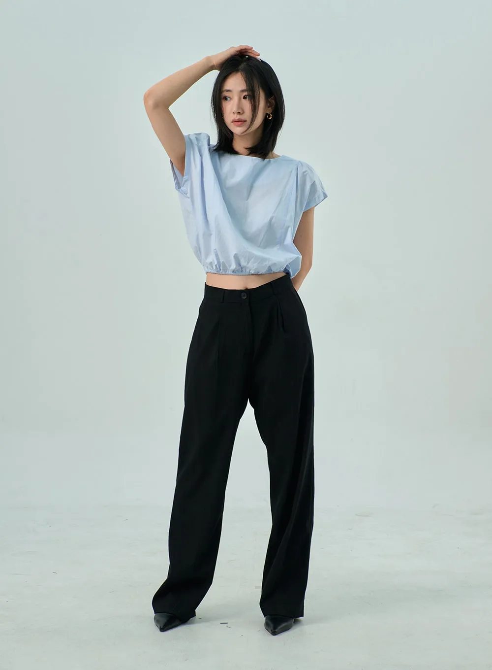 Wide Basic Tailored Pants OY310