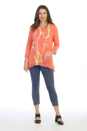 Willow Mineral Washed Mesh Contrast Cotton Top