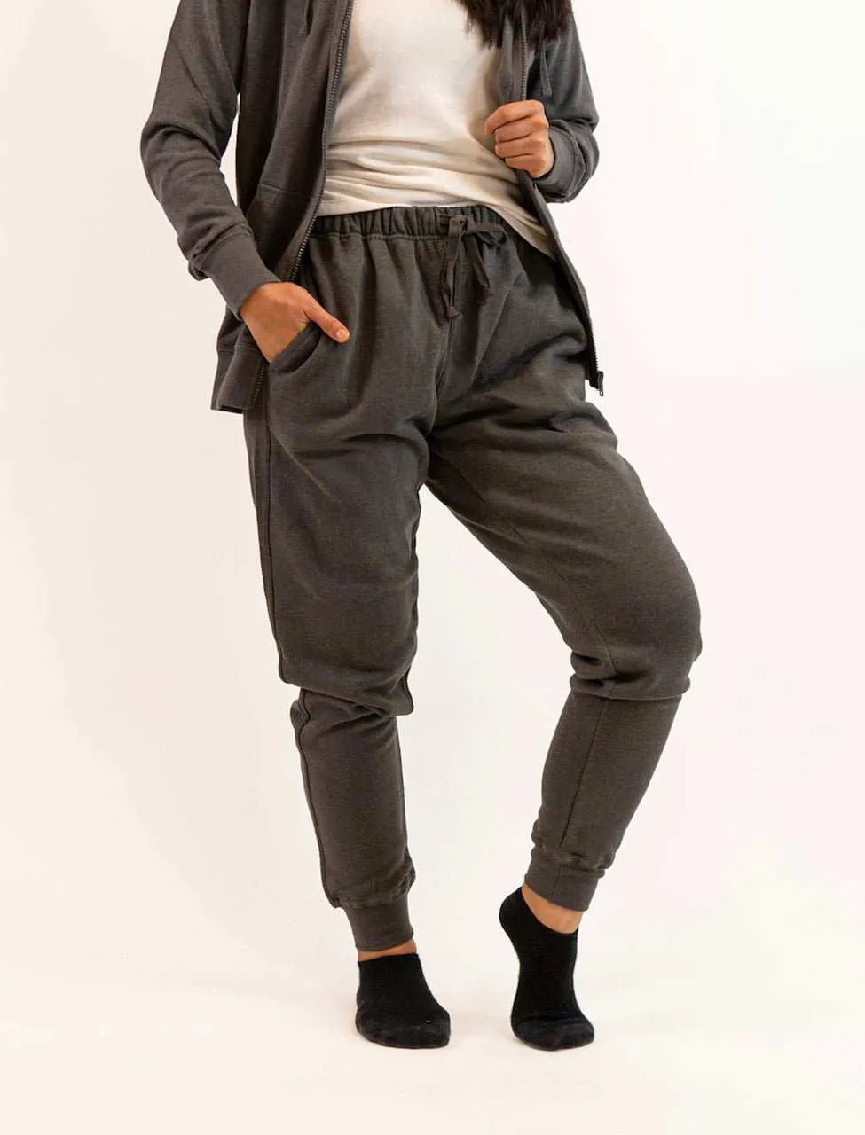 Womens Fleece Jogger - Hemp & Organic Cotton | Eco-Friendly Comfort