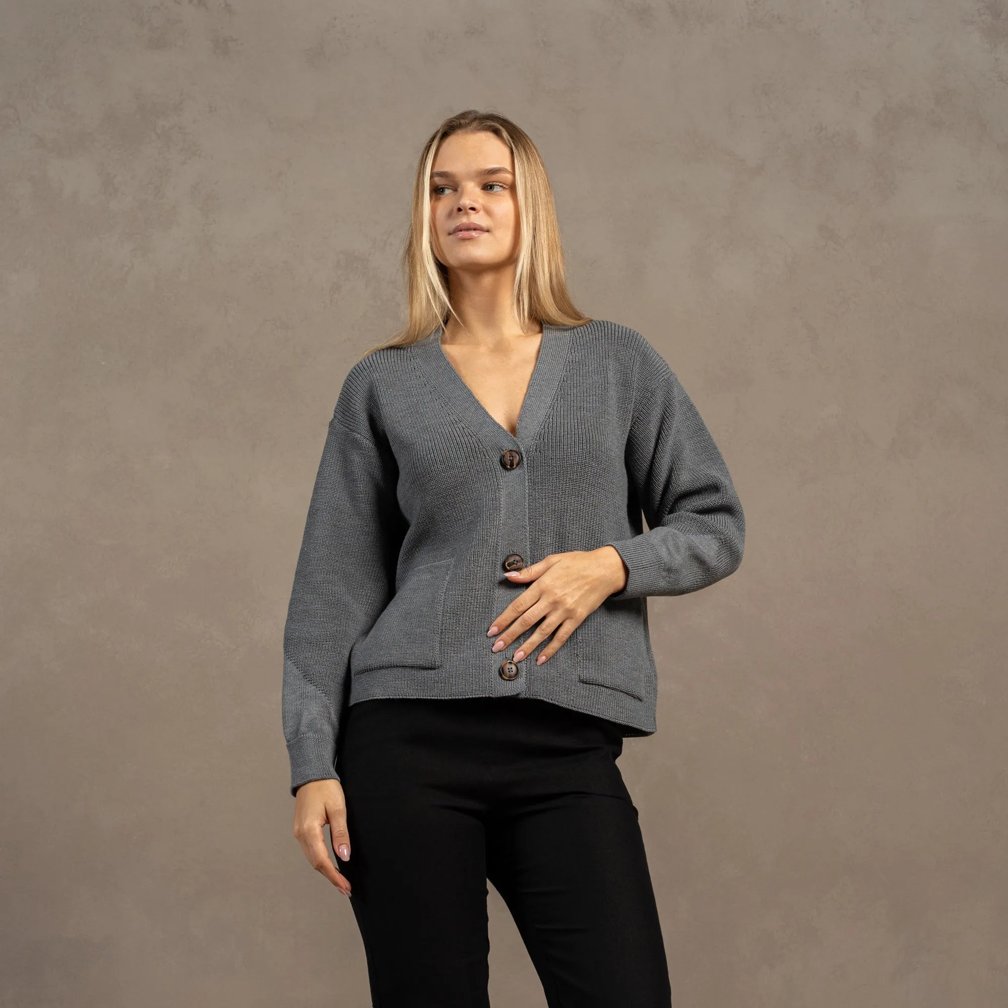 Women's Merino Wool Cardigan Hazel