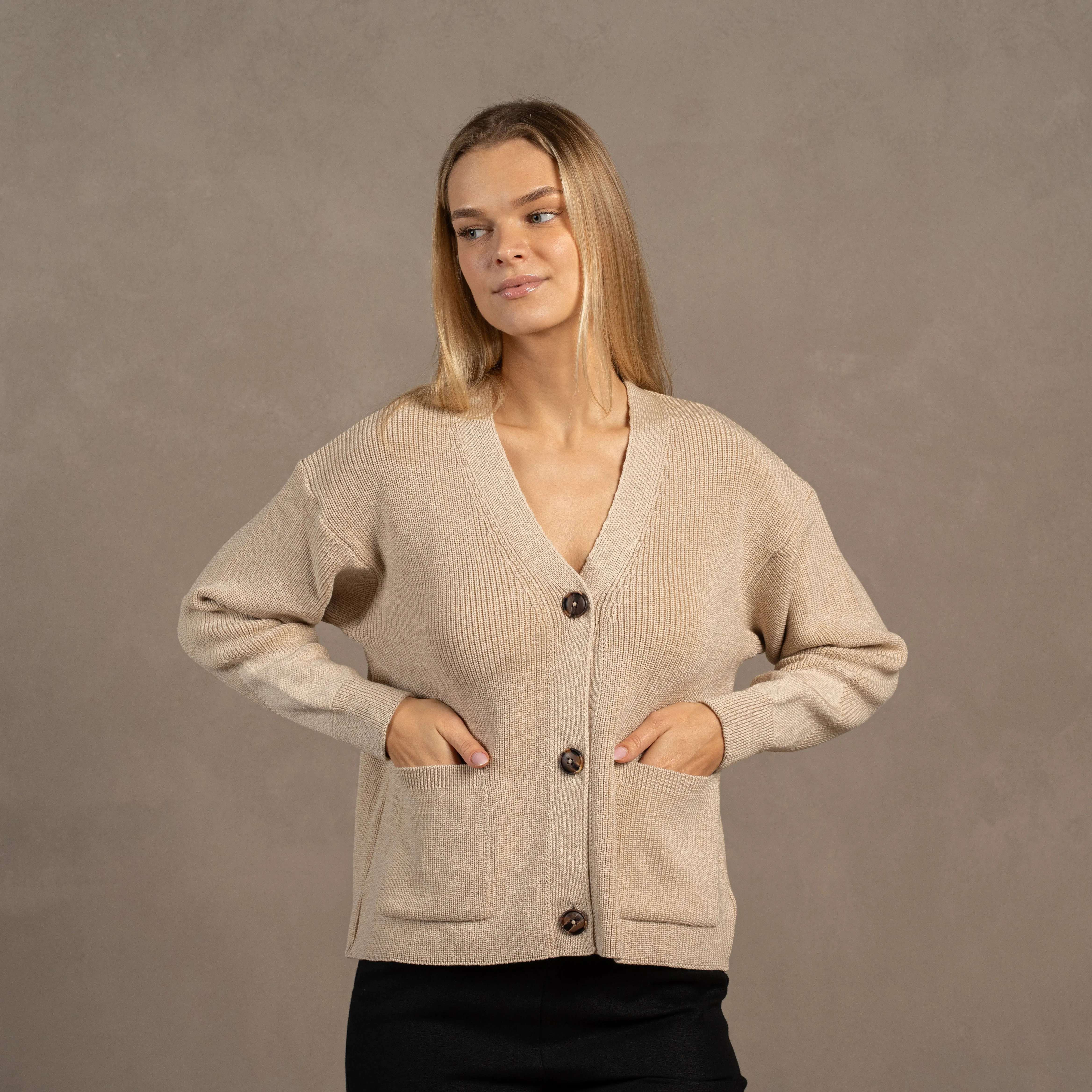 Women's Merino Wool Cardigan Hazel