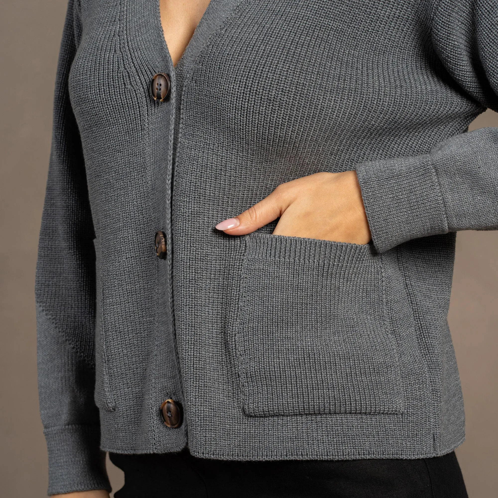 Women's Merino Wool Cardigan Hazel