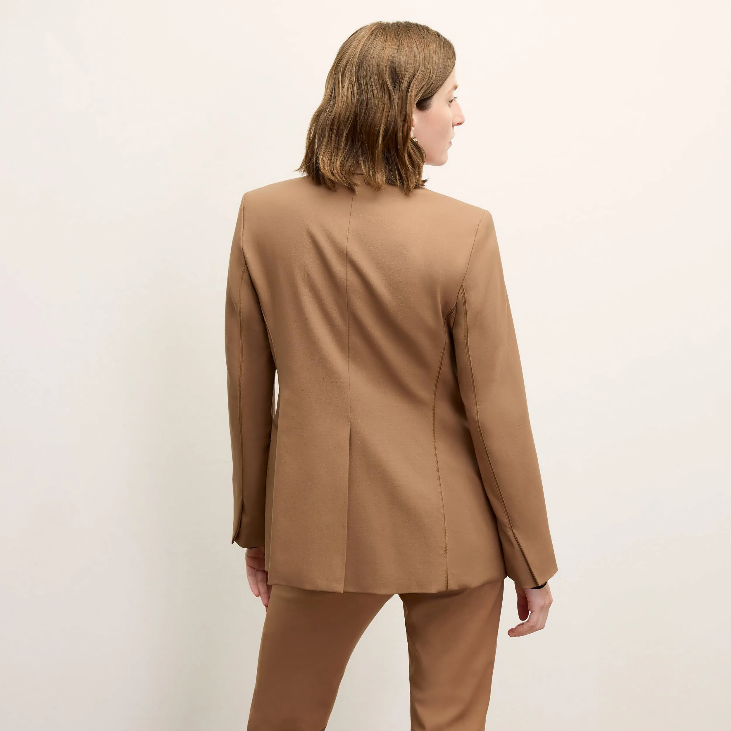 Yiyan Classic Blazer - Wool Twill :: Camel