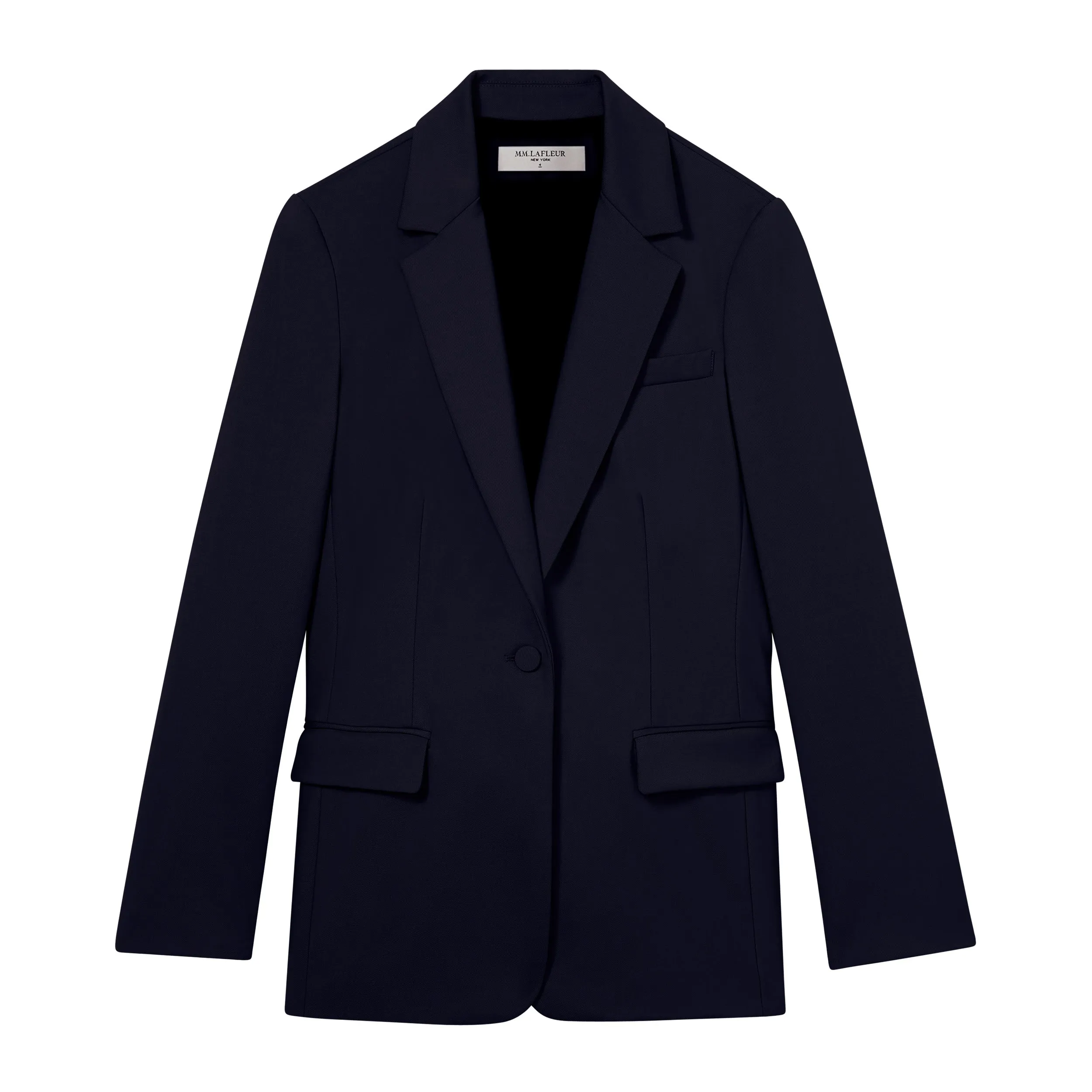 Yiyan Classic Blazer - Wool Twill :: Dark Navy