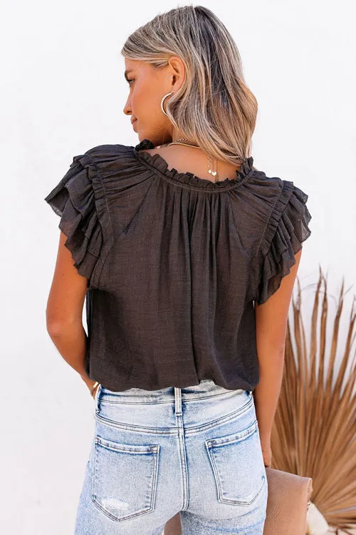 Your Sunshine Flutter Short Sleeve Top - 3 Colors