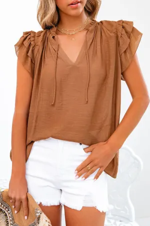 Your Sunshine Flutter Short Sleeve Top - 3 Colors